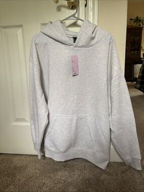 wild fable Heather Light Gray Cowl Neck Pullover Hoodie- NWT